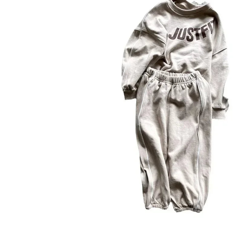 JUSTFIT Oversized Sweatshirt & Jogger Set – 2PCS
