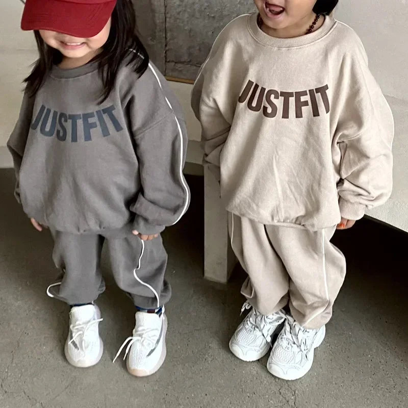 JUSTFIT Oversized Sweatshirt & Jogger Set – 2PCS