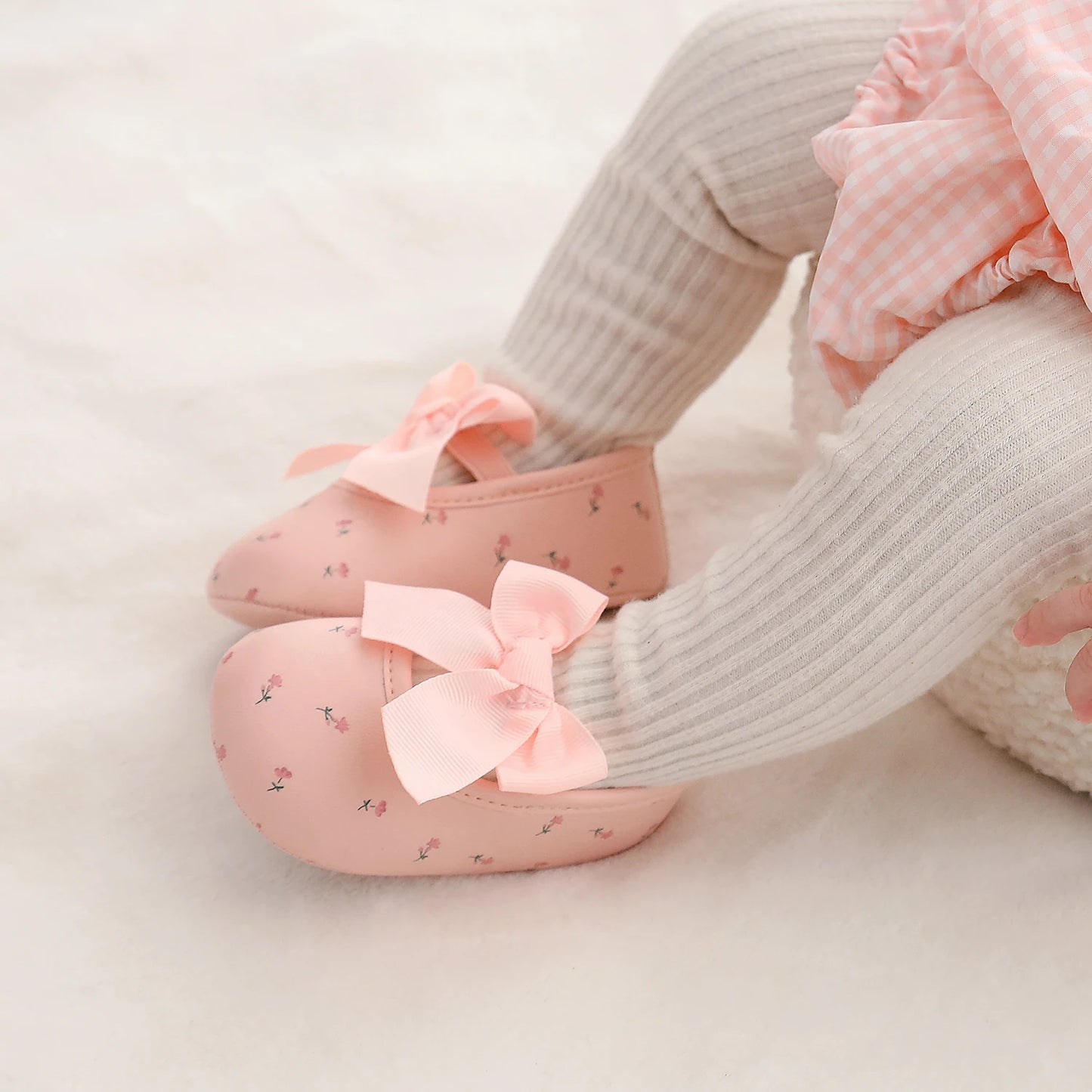 Floral Embroidered Infant Sandals – Soft & Breathable First Walkers