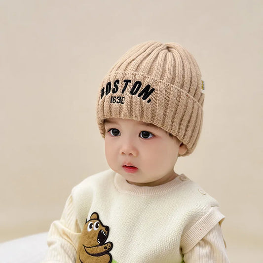 Boston Knit Beanie – Cozy Winter Hat for Kids