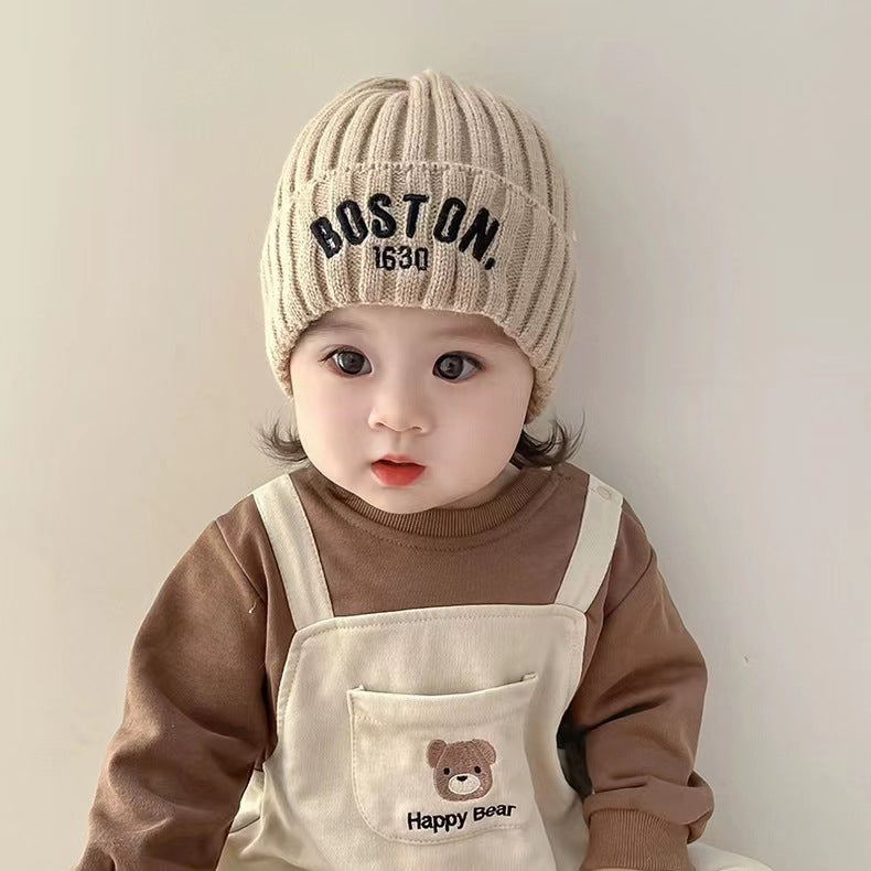 Boston Knit Beanie – Cozy Winter Hat for Kids