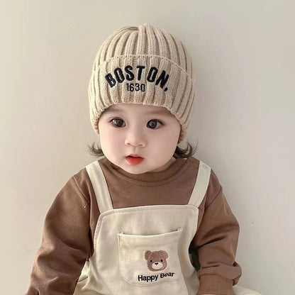 Boston Knit Beanie – Cozy Winter Hat for Kids