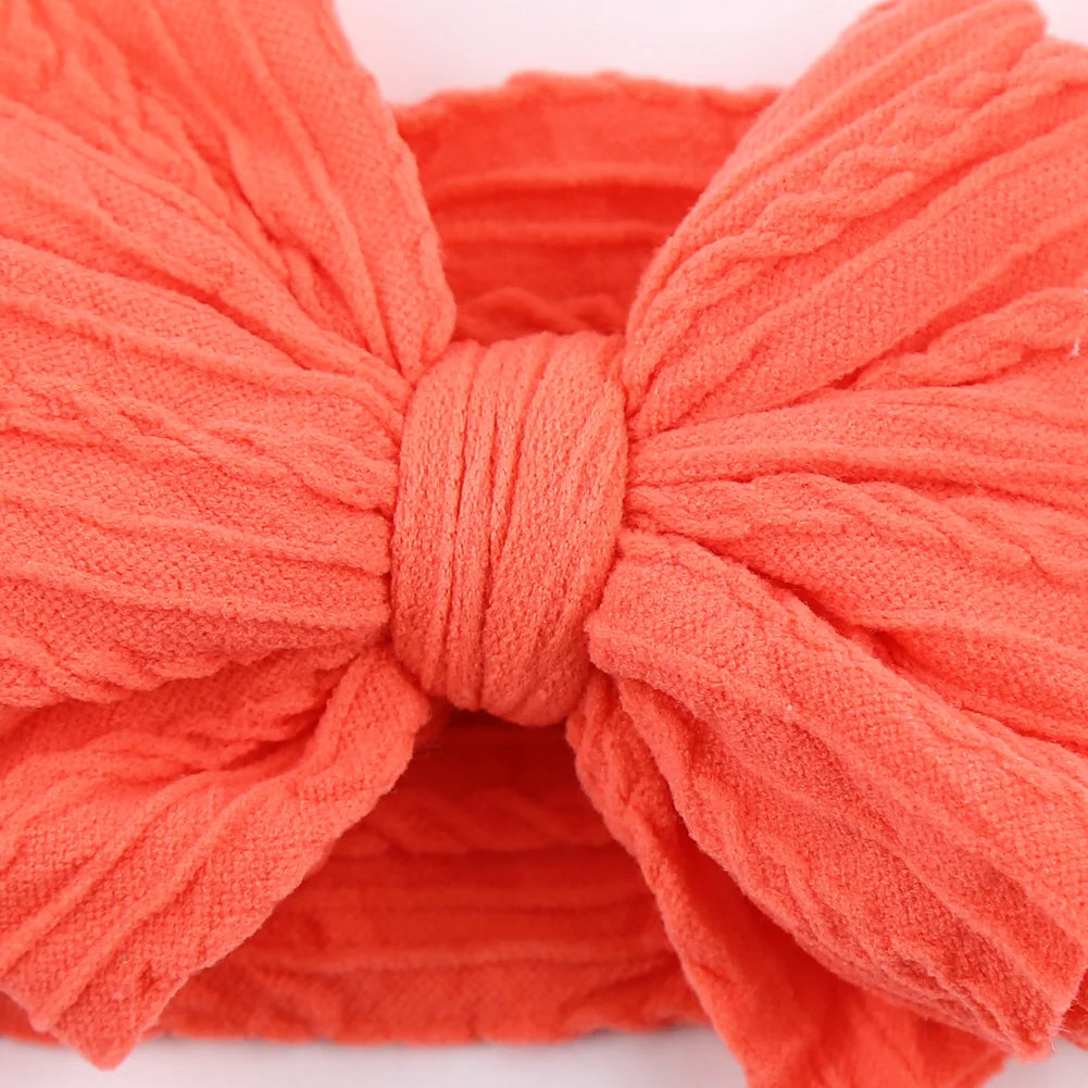 Stretchy Cable Bow Headband – Ultra Soft Nylon