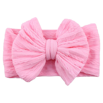 Stretchy Cable Bow Headband – Ultra Soft Nylon