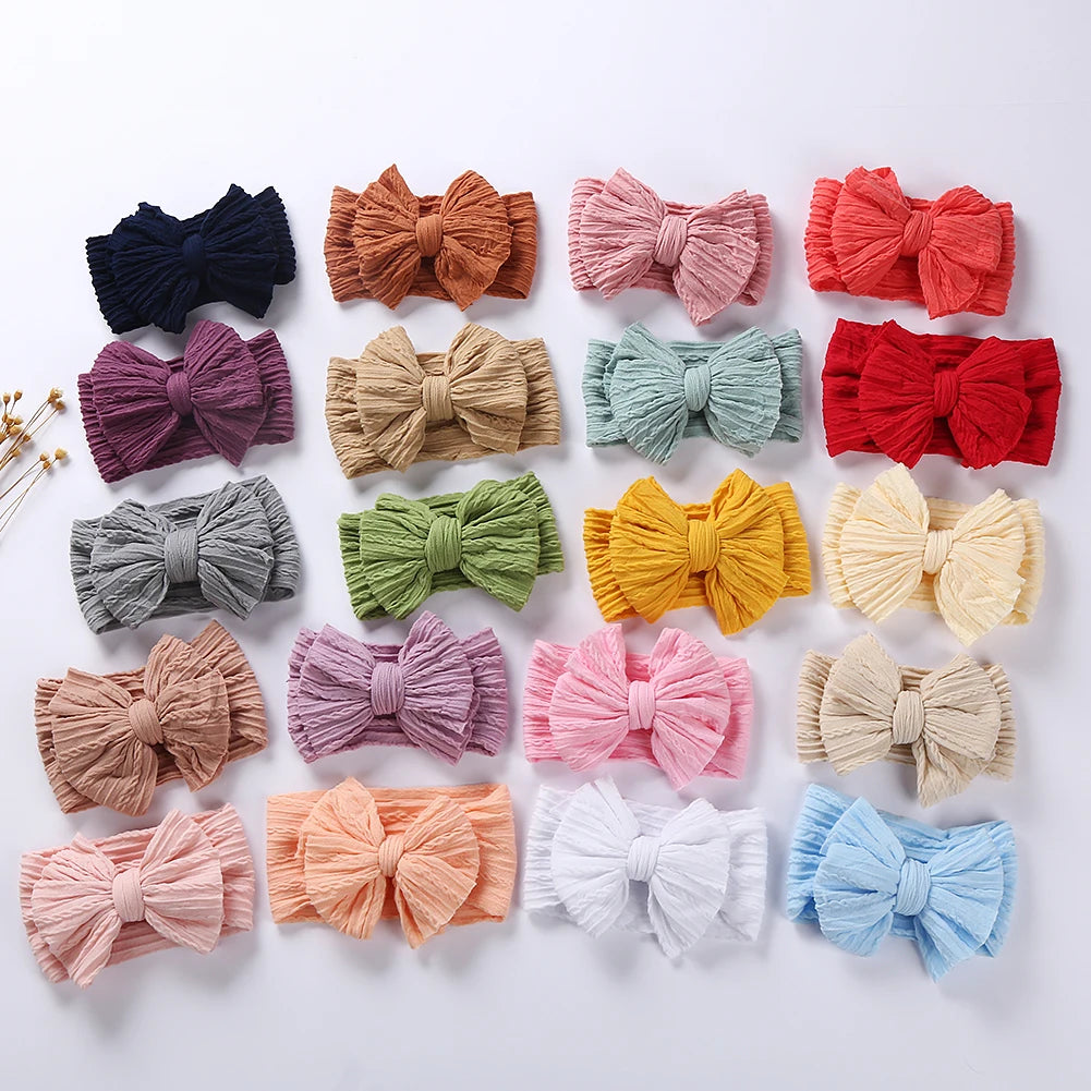 Stretchy Cable Bow Headband – Ultra Soft Nylon