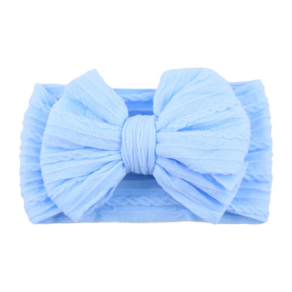 Stretchy Cable Bow Headband – Ultra Soft Nylon