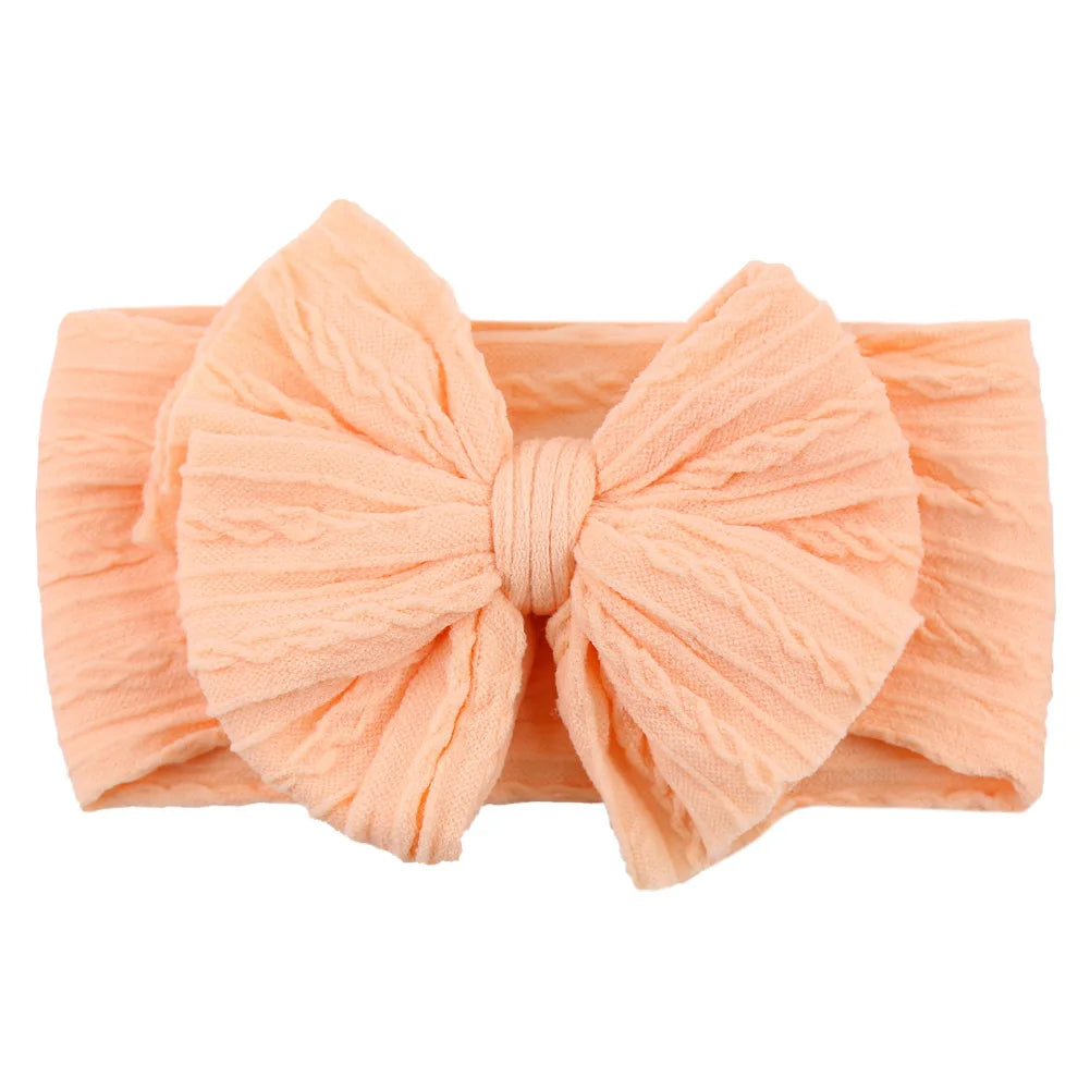 Stretchy Cable Bow Headband – Ultra Soft Nylon