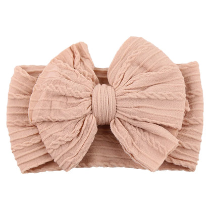 Stretchy Cable Bow Headband – Ultra Soft Nylon