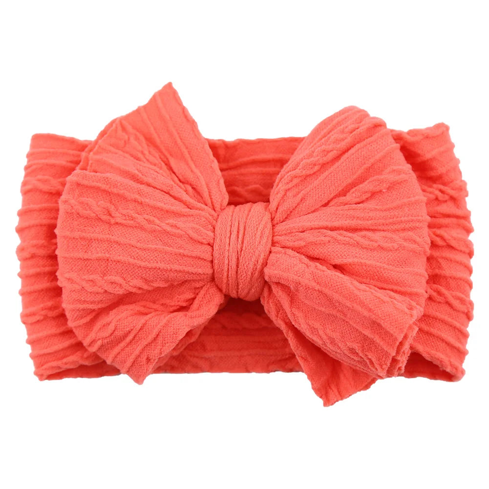 Stretchy Cable Bow Headband – Ultra Soft Nylon