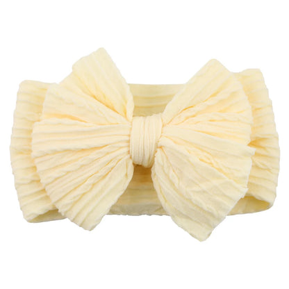 Stretchy Cable Bow Headband – Ultra Soft Nylon