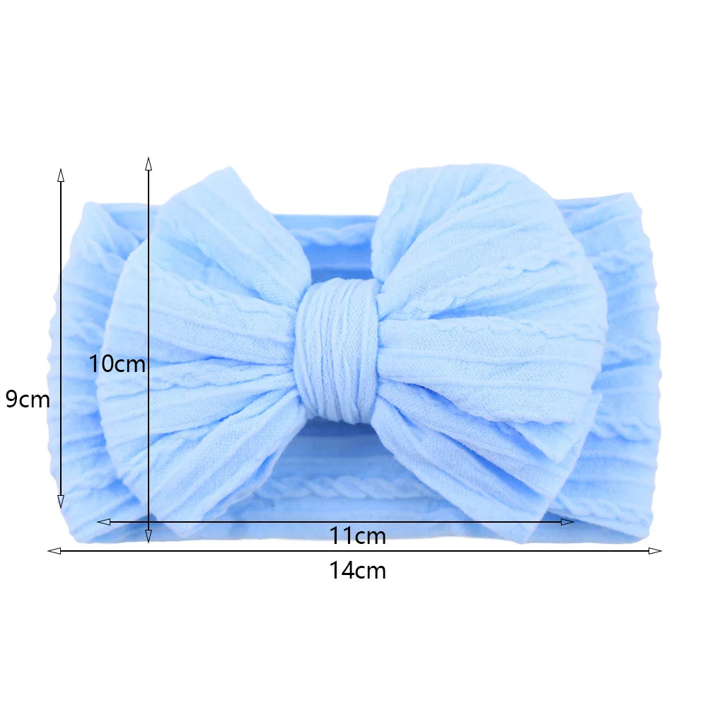 Stretchy Cable Bow Headband – Ultra Soft Nylon