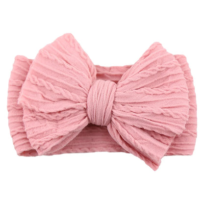 Stretchy Cable Bow Headband – Ultra Soft Nylon