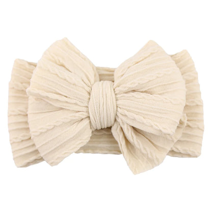 Stretchy Cable Bow Headband – Ultra Soft Nylon