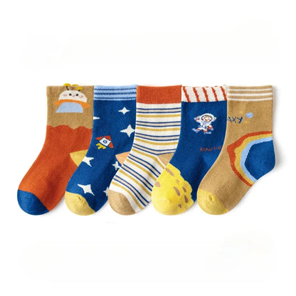 Floral Cotton Socks – 5 Pairs