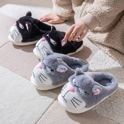 Elegant Plush Cartoon Home Slippers (Large Size)