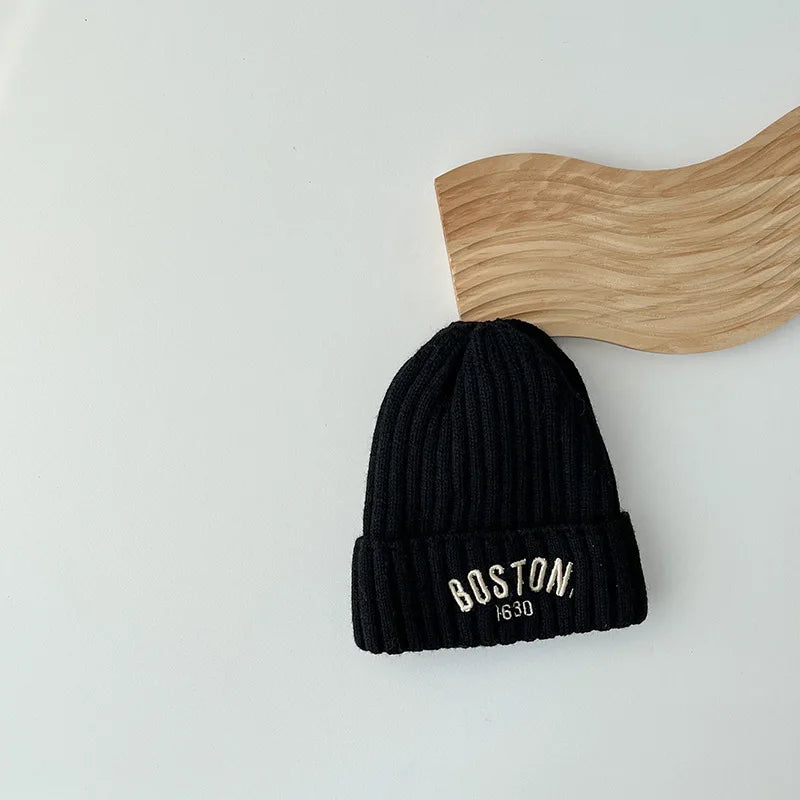 Boston Knit Beanie – Cozy Winter Hat for Kids