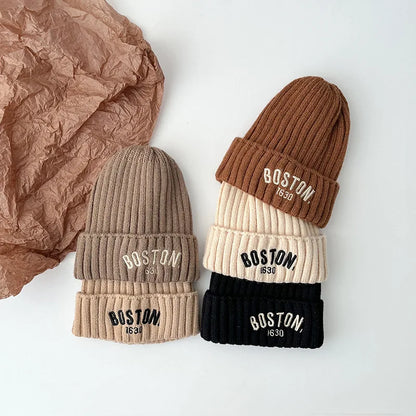 Boston Knit Beanie – Cozy Winter Hat for Kids