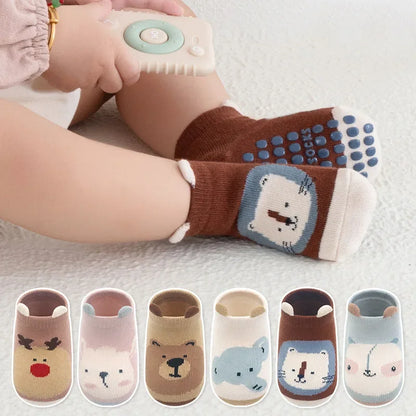 Pairs Non-Slip Animal Socks