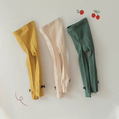 Knit Bow Leggings – Cozy & Stylish Tights
