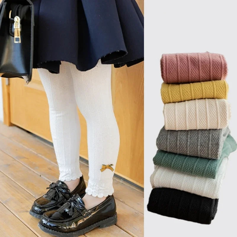 Knit Bow Leggings – Cozy & Stylish Tights