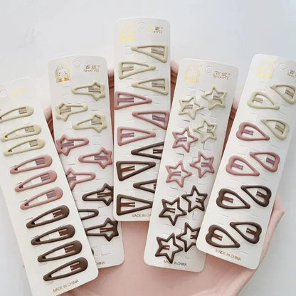 Chic Geometric Hair Clip Set – 10PCS