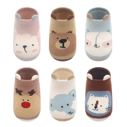 Pairs Non-Slip Animal Socks