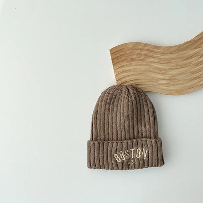 Boston Knit Beanie – Cozy Winter Hat for Kids