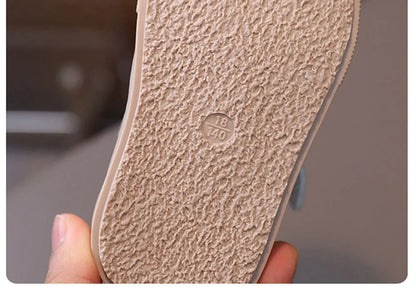 Soft-Sole PU Leather Sneakers – Anti-Slip First Walkers