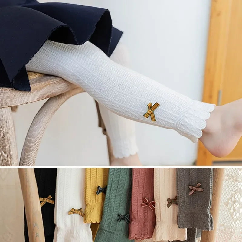 Knit Bow Leggings – Cozy & Stylish Tights
