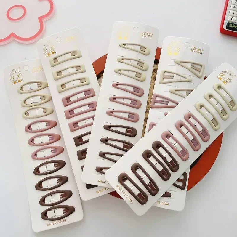 Chic Geometric Hair Clip Set – 10PCS