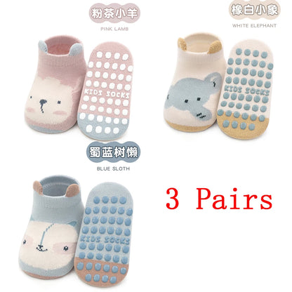 Pairs Non-Slip Animal Socks