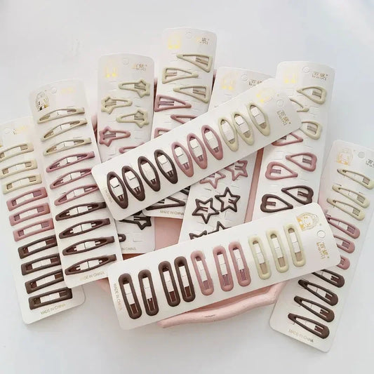 Chic Geometric Hair Clip Set – 10PCS