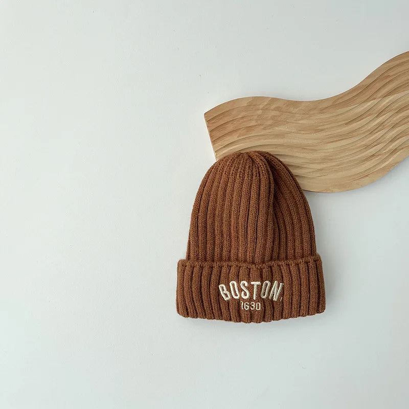 Boston Knit Beanie – Cozy Winter Hat for Kids