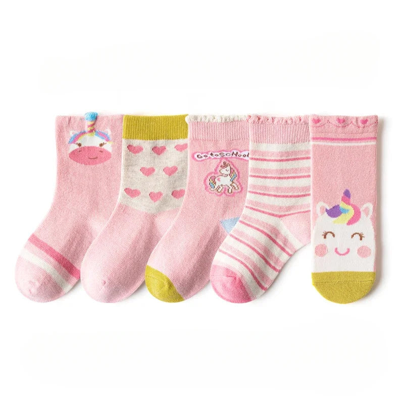 Floral Cotton Socks – 5 Pairs