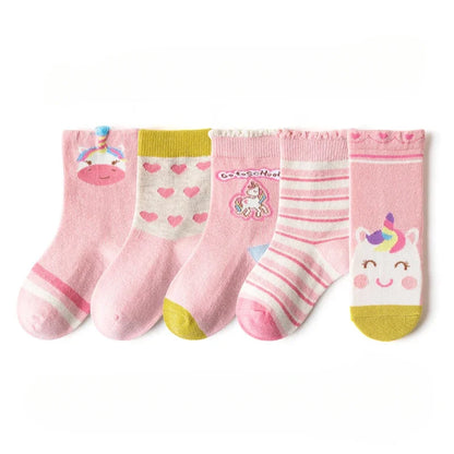 Floral Cotton Socks – 5 Pairs