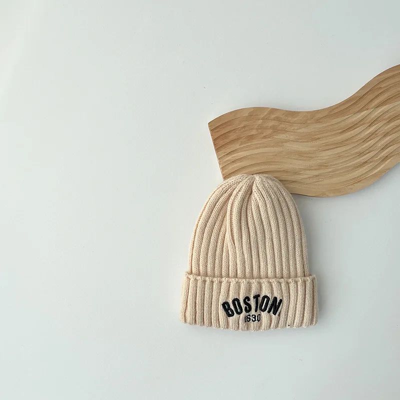 Boston Knit Beanie – Cozy Winter Hat for Kids