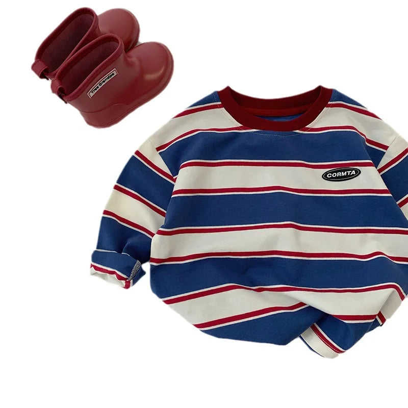 Striped Long-Sleeve Tee – Classic Cotton Top