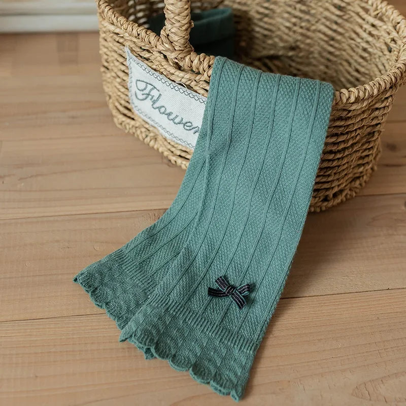 Knit Bow Leggings – Cozy & Stylish Tights
