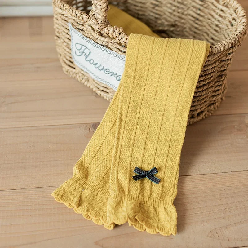 Knit Bow Leggings – Cozy & Stylish Tights