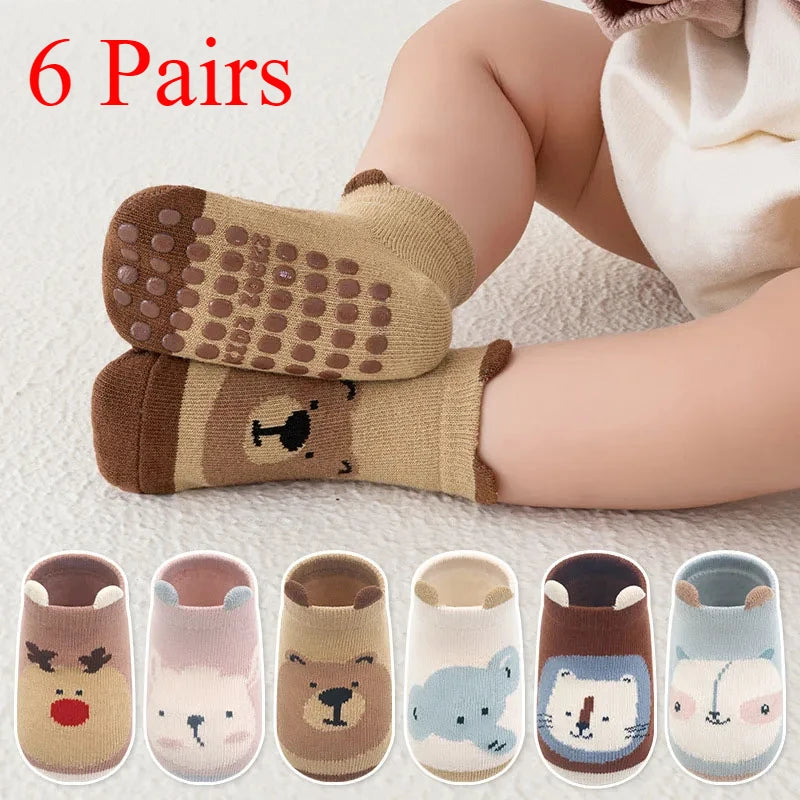 Pairs Non-Slip Animal Socks