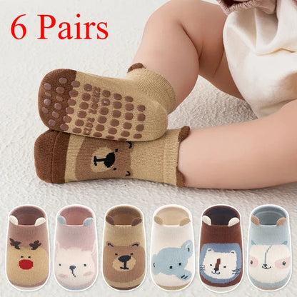 Pairs Non-Slip Animal Socks