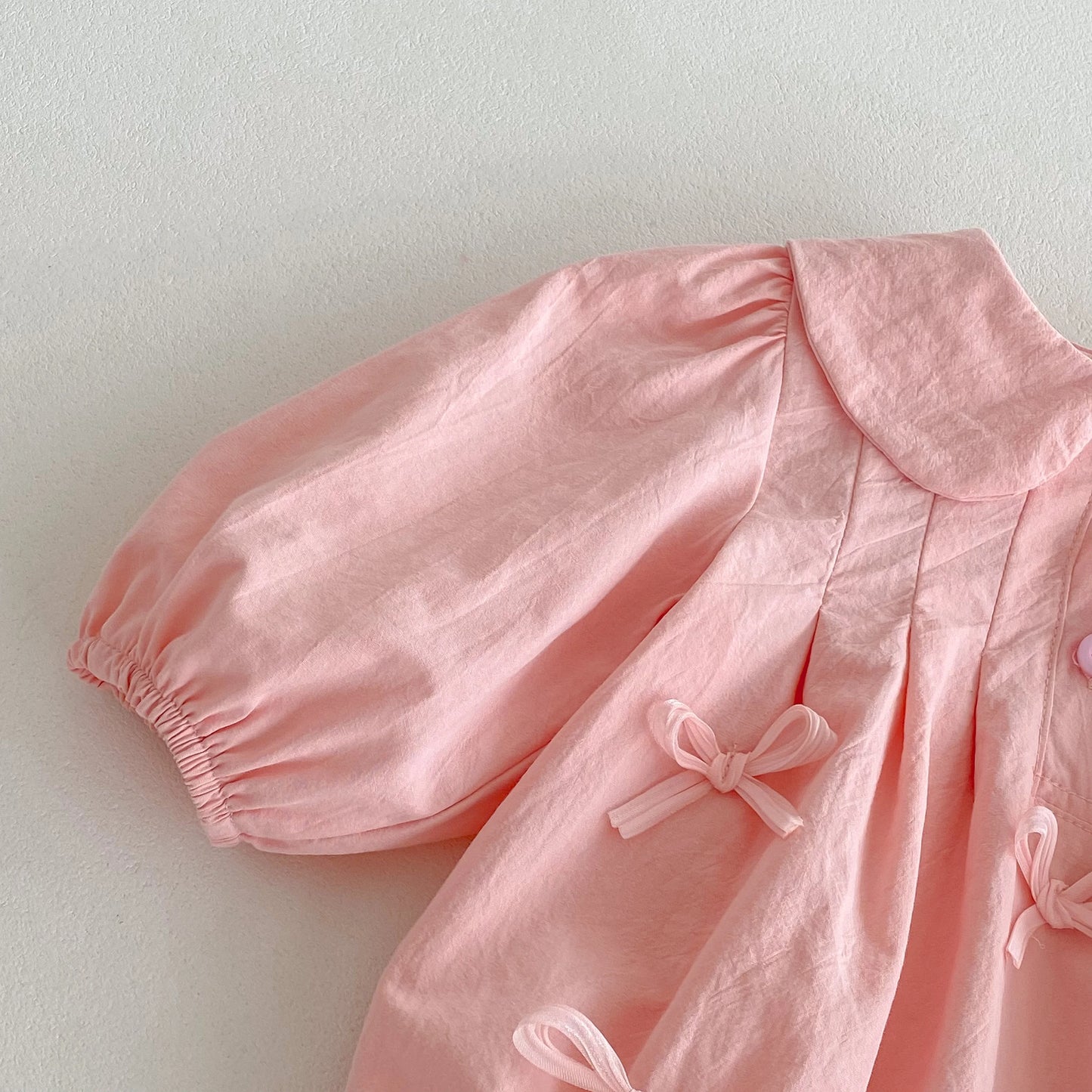 Sweet Bow Princess Onesie – Adorable Long-Sleeve Romper for Baby Girls (0-1Y)