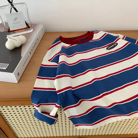 Striped Long-Sleeve Tee – Classic Cotton Top