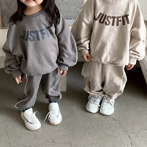 JUSTFIT Oversized Sweatshirt & Jogger Set – 2PCS
