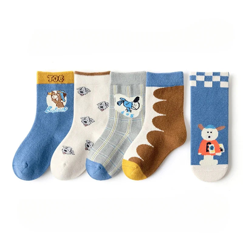 Floral Cotton Socks – 5 Pairs