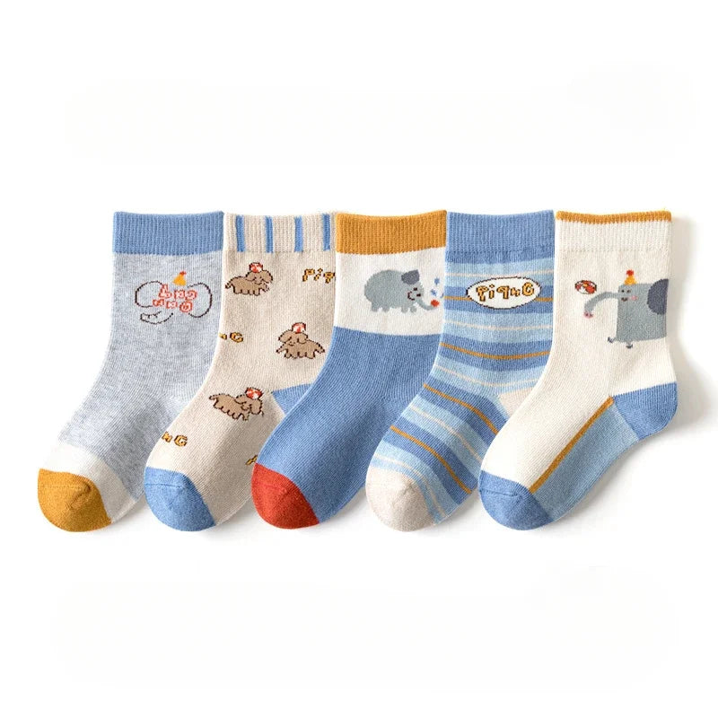 Floral Cotton Socks – 5 Pairs