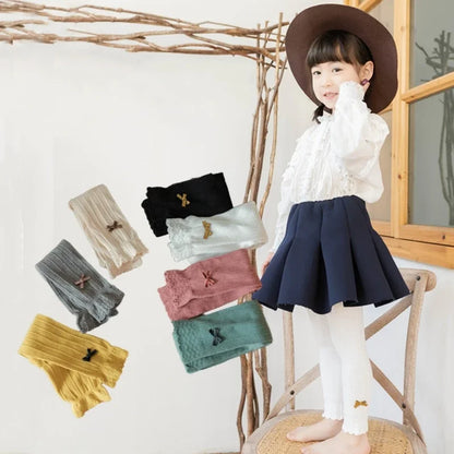 Knit Bow Leggings – Cozy & Stylish Tights