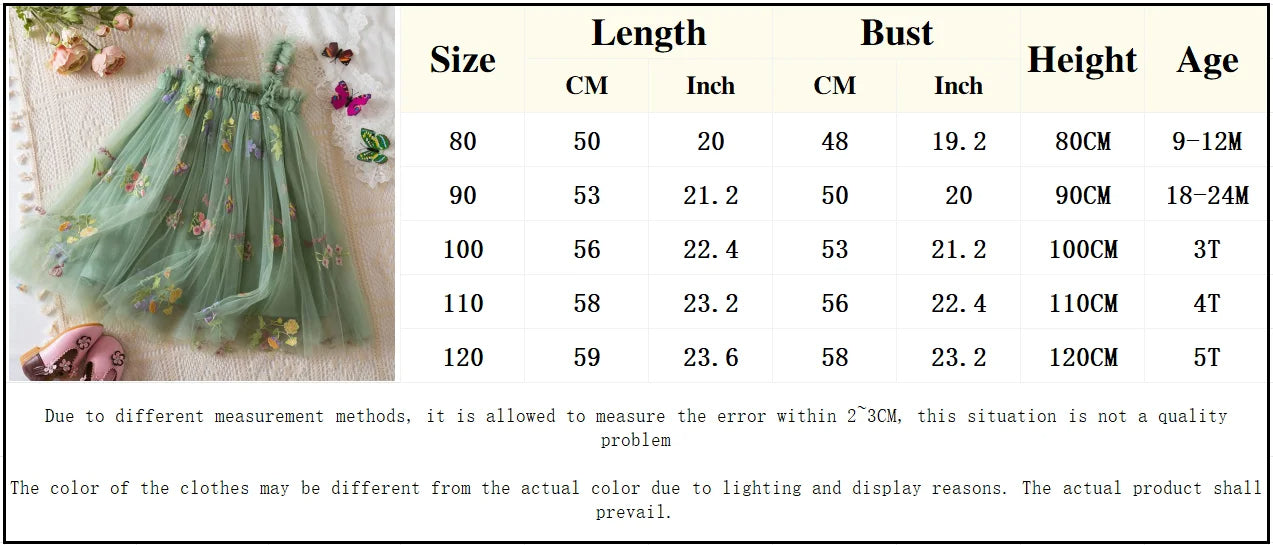 Embroidered Floral Princess Dress